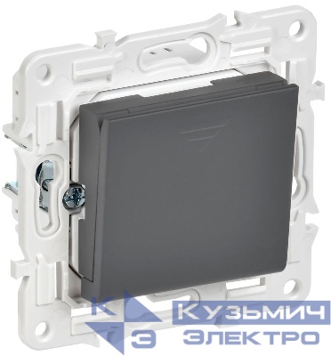 Выключатель карточный SKANDY 30А SK-V15G графит IEK SK-V11-0-10-K53
