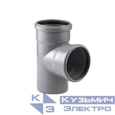 Тройник ВК ПП 110/110х87 сер. RTP 36574