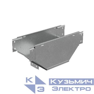 Отвод для лотка Т-образ. вертикал. вниз с разворотом трассы на 90град. 150х100 сталь 1мм "ПЛЮС" TDVplus90-100-150 HD КМ PL2221