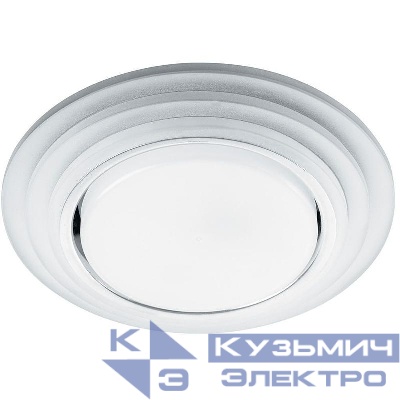 Светильник CD5023 15Вт GX53 встраив. без лампы со светодиод. подсветкой 20LEDх2835 SMD 4000К с драйвером в комплекте матов. хром круг FERON 40522