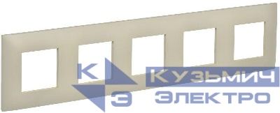Рамка 5-м SKANDY SK-F01B беж. IEK SK-M52-K10
