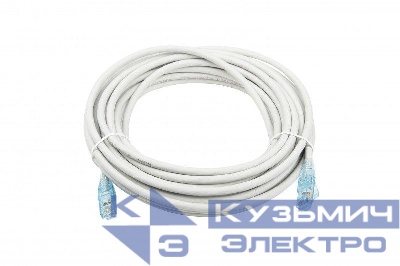Патч-корд PC-LPM-UTP-RJ45-RJ45-C6-10M-LSZH-GY U/UTP кат.6 LSZH 10м сер. Hyperline 41843