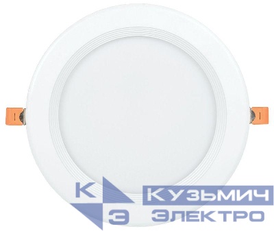 Светильник светодиодный ДВО 1804 PRO 40Вт 4000К IP40 даунлайт встраив. круг бел. IEK LDVO0-1804-40-4000-K01