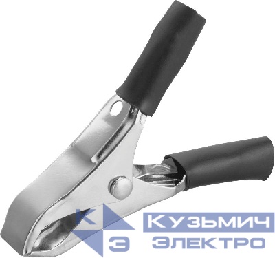 Зажим "крокодил" 10А 80 856 OAC-10A-50-B25 черн. ОНЛАЙТ 80856