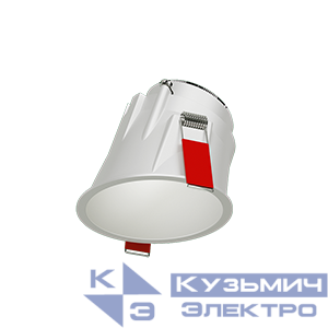 Рамка для модульного светильника FLEX 50 06 95х80 круглая встраив. утопленная кососвет для освещения стен RAL9010 VARTON V1-R0-00435-10007-2000000