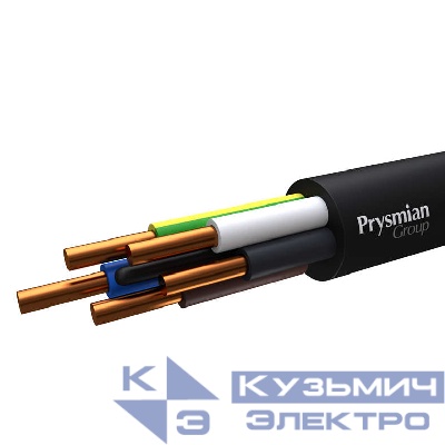 Кабель ВВГнг(А)-LS 5х6 ОК (N PE) 0.66кВ (бухта) (м) РЭК-PRYSMIAN 1505070101