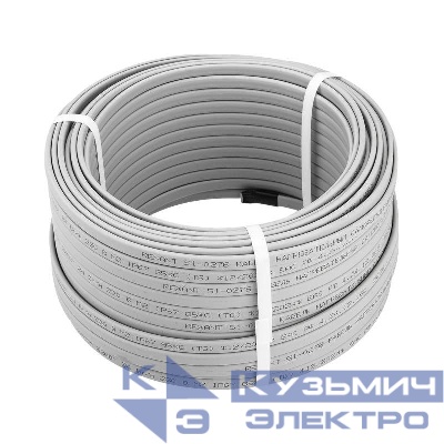 Кабель греющий (нагрев.) саморег. SRL24-2 неэкранир. 24Вт/м 0.9мм2/70м (бухта 50м) Rexant 51-0182
