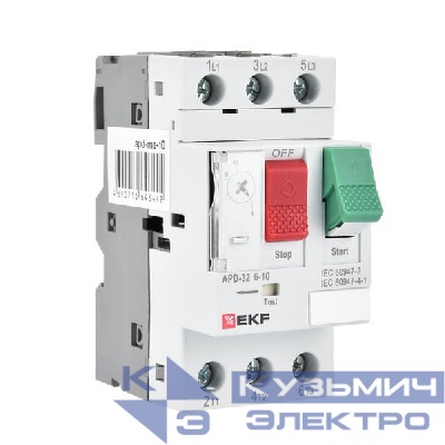 Выключатель автоматический для защиты двигателя АПД-32 1.6-2.5А EKF apd-me-2.5