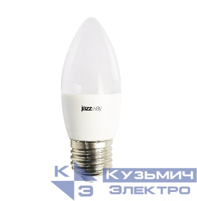 Лампа светодиодная PLED-LX 8Вт C37 свеча 4000К нейтр. бел. E27 JazzWay 5025288