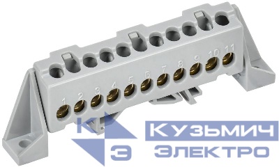 Шина L "фаза" в комб. изол. "Стойка" 6х9-11-Ср TEKFOR IEK TF-NN10-11-DP-K03