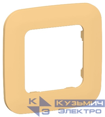 Рамка 1-м СП FLITE РУ-1-А-ФлЗ золотарник IEK FI-M12-31-20-K90