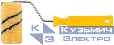 Валик полиакриловый с черной полосой "миди" диам. 30/51мм ворс 10 5мм 100мм беж. FIT 02625