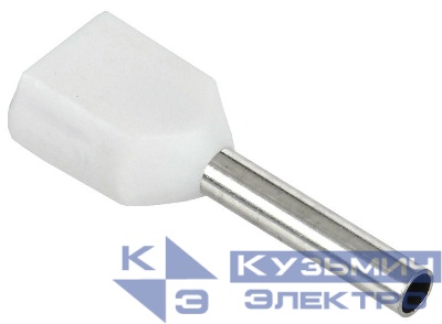 Наконечник НШВИ(2) 0.75-10 бел. (уп.20шт) IEK UTE10-4-D2-1-100