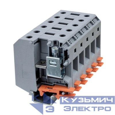 Клемма проходная винтовой зажим 2 точки подключения 240кв.мм сер. DKC KRUH-240