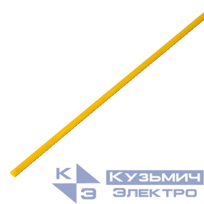 Трубка термоусадочная ТУТ нг 3.0/1.5 желт. 1м Rexant 20-3002