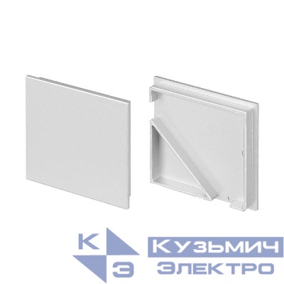 Заглушка KANT-H55 SQUARE глухая пластик (комплект) Arlight 044616