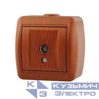 Розетка телевизионная оконечная TV ОП Nata сосна LEZARD 710-0800-130