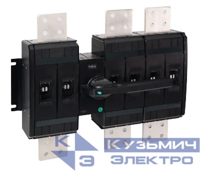 Выключатель-разъединитель SYSTEMEPACT SD1250 3п 1000А рукоятка фронт. центр (зак. отдельно) SE SSD12503MF1000