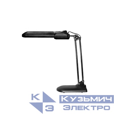 Светильник Дельта У настол. на подставке с ЭПРА 11Вт с лампой КЛЛ 2G7 черн. Трансвит 140