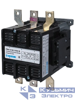Пускатель ПМА-5100 УХЛ4В 100А кат. 380В 2НО+2НЗ IP00 без реле Электротехник ET010909