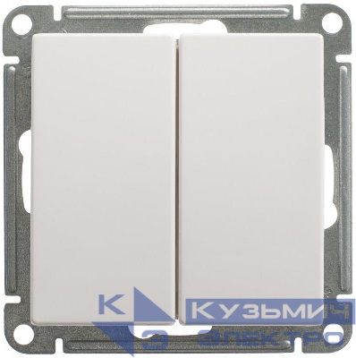 Переключатель проходной 2-кл. СП W59 10А IP20 10AX механизм бел. SE VS610-256-1-86