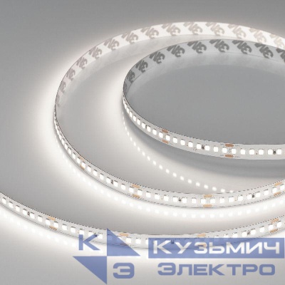 Лента светодиодная RT-A192-10mm 24V Day 5000К 17.6Вт/м IP20 2835 высок. эффект. 150лм/Вт (уп.5м) Arlight 038743