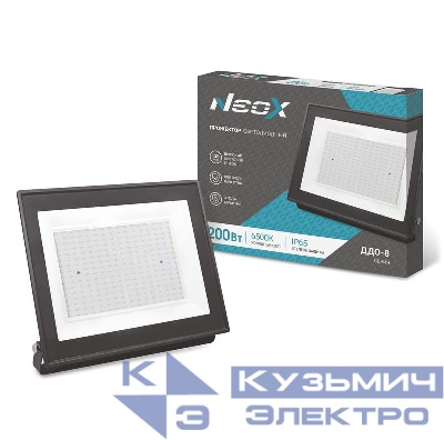 Прожектор светодиодный ДДО-8 200Вт 230В 6500К 20000лм 100лм/Вт IP65 NEOX 4690612037110