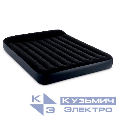 Матрас надувной 152х203х25см с подголовником (64143) INTEX 6941057413556