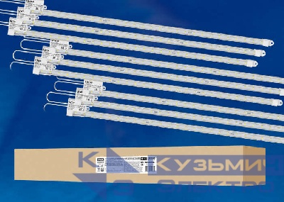 Светильник светодиодный ULY-P91-20W/SPFR/K CLEAR AC220V KIT09 20Вт IP65 1200мм накладной линейный для растений спектр для фотосинтеза (уп.9шт) Uniel UL-00003853