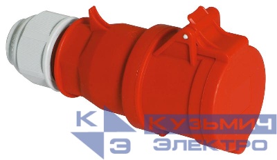 Розетка кабельная 32А 5п 3P+N+PE 6ч 400В IP44 Quick-Connect Bals 3148