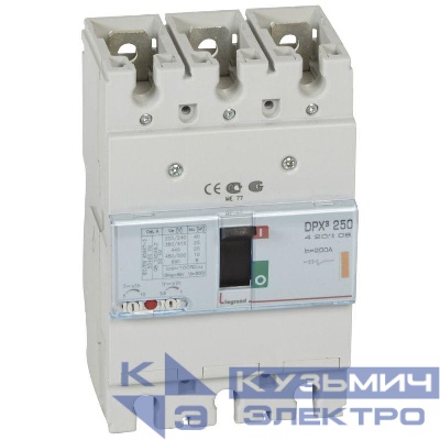 Выключатель автоматический 3п 200А 25кА DPX3 250 400В термомагнит. расцеп. Leg 420208