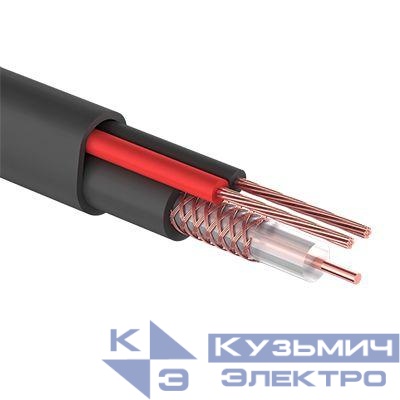 Кабель КВК-П-2+2х0.75 200м Ч (м) REXANT 01-4105