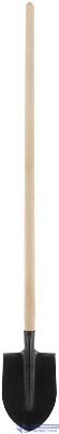 Лопата штыковая 190х350х1420мм деревянный черенок КУРС 77213