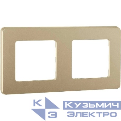 Рамка 2-м СП Inspiria IP20 шампань IEK 673948