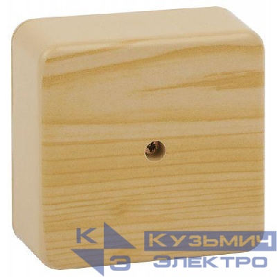 Коробка распаячная 75х75х28мм без клеммы IP40 сосна BS-P-75-75-28 Эра Б0058705