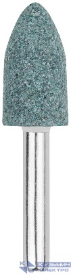 Шарошка абразивная по камню/мрамору/кафелю хвостовик 6мм цилиндр с острым наконечником 14х25мм FIT 36980