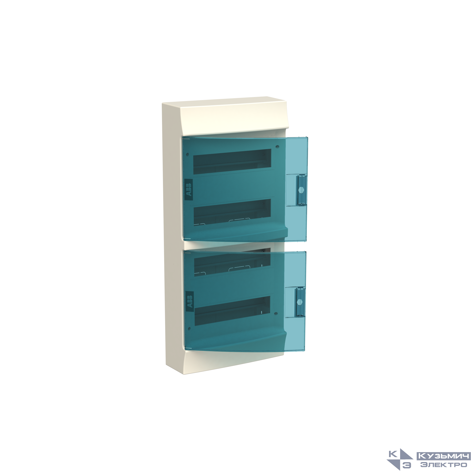 Бокс настенный Mistral41 48М зеленая дверь N+PE ABB 1SPE007717F0721