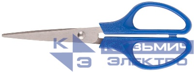 Ножницы бытовые нержавеющие пластиковые ручки толщина лезвия 1.4мм 170мм КУРС 67326