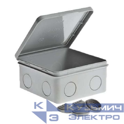 Коробка ОП Тусо распаячная 100х100х50мм откид. крышка IP54 Ruvinil 67044
