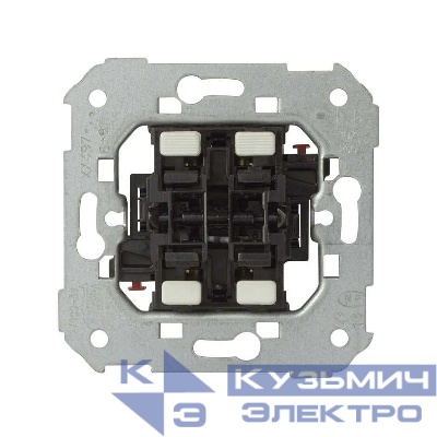 Переключатель проходной 2-кл. СП Simon 82 10А механизм Simon 75397-39