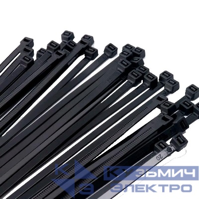 Хомут кабельный (стяжка) PCT 2.5х150-100BL PA6.6 (уп.100шт) JazzWay 5054363