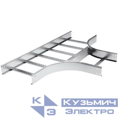 Ответвитель Т 50х400 R300 в компл. с крепежн. элемент. и соед. пластинами цинк-ламель DKC LT5304KZL