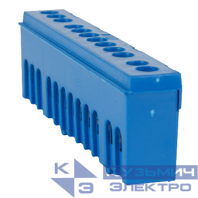 Шина нулевая в изоляции OptiKit BB-I-N-DIN-12-6х9 син. КЭАЗ 277952