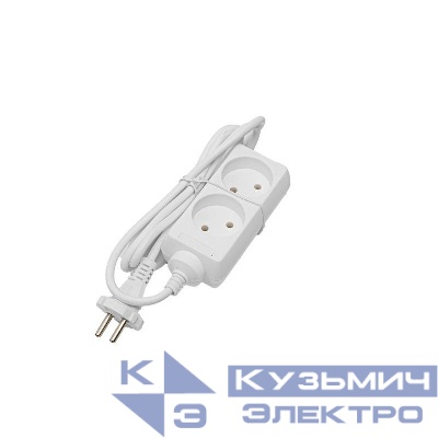 Удлинитель 2х3м без заземл. 10А IP20 S 2х3 2.2кВт Volsten 9297