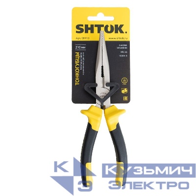 Тонкогубцы 1000В 210мм (08113) SHTOK 376282