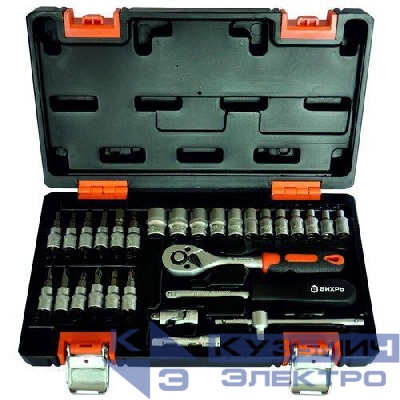 Набор инструментов 1/4дюйм CrV в кейсе 29 предм Вихрь 73/6/7/1