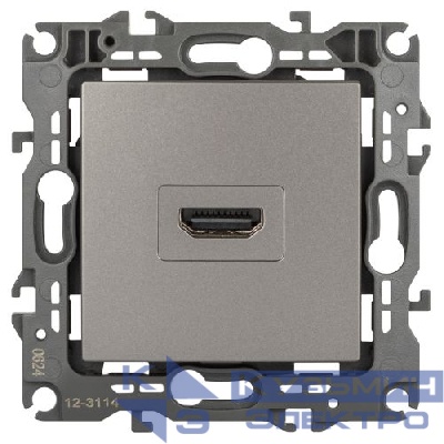 Розетка Эра12 12-3114-16 HDMI титан Эра Б0065714