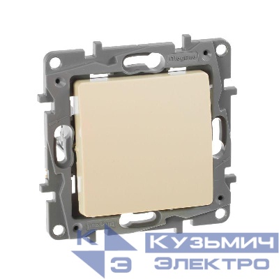 Выключатель 1-кл. СП Etika 10А IP20 250В 10AX безвинтов. зажимы механизм сл. кость IEK 672301