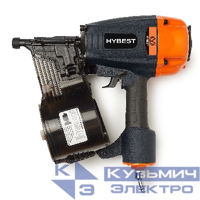 Пистолет гвоздезабивной для строительства HYBEST HCN90P (пневматический, гвозди CNW, магниевый)