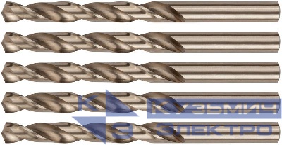 Сверло по металлу Profi с кобальтом 5% 11х142мм (уп.5шт) Cutop 48-110-5